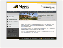 Tablet Screenshot of mann-properties.com